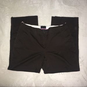 Dark brown capris